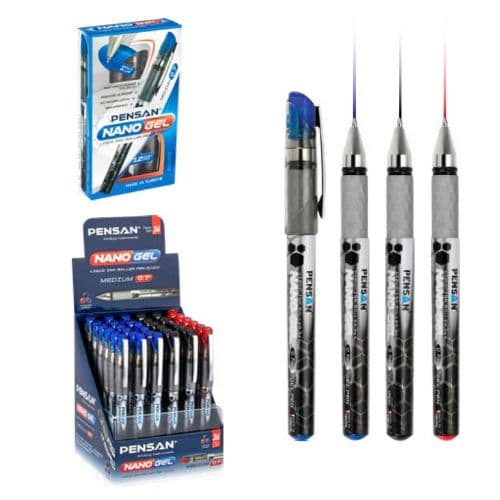 PENSAN Roller pen NANO GEL, 12 stylos